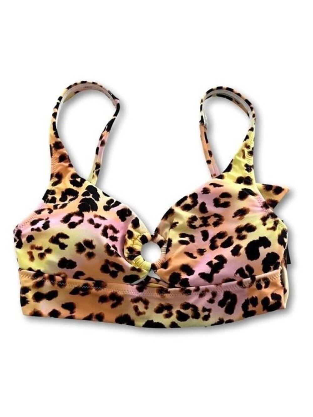Bar III Multicolor Leopard Print Bralette - Size XS